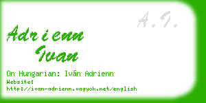 adrienn ivan business card